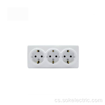 Hot Sale Triple Schuko Socket Snadná instalace